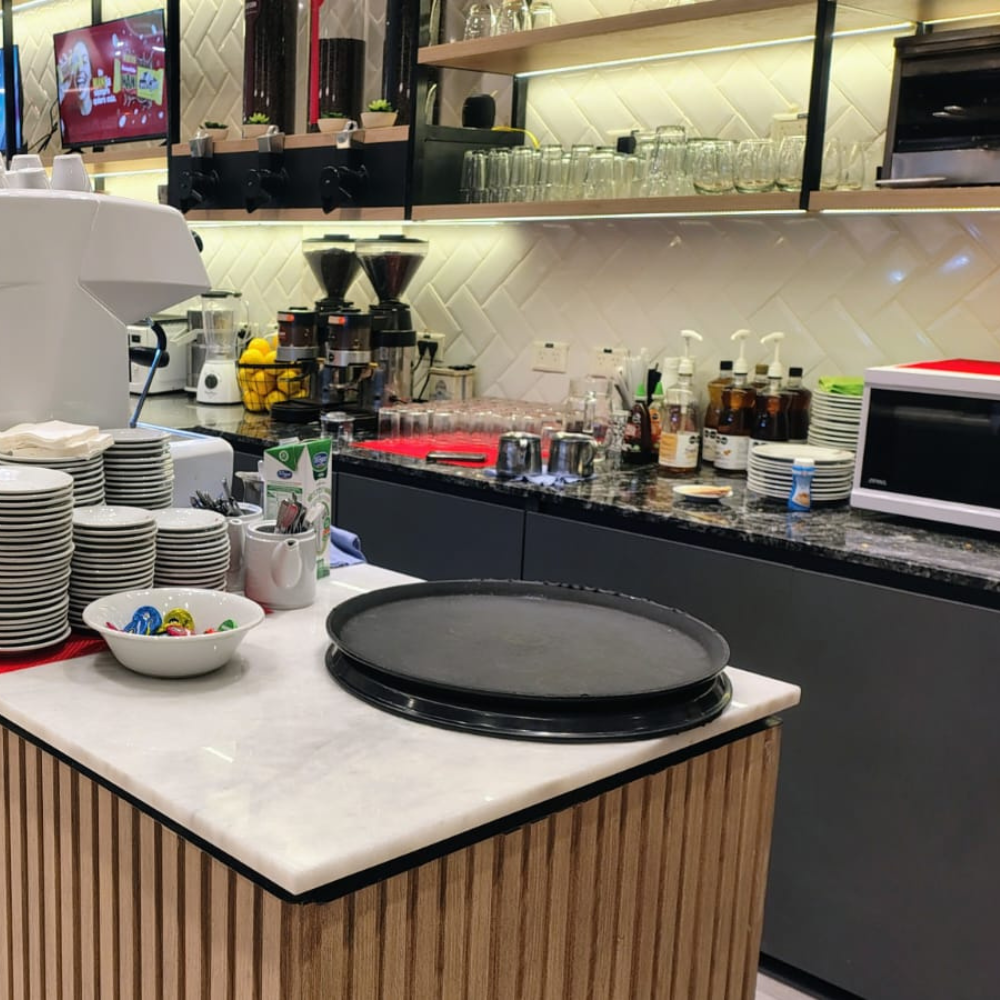 Mesadas para locales gastronómicos en Bonafide realizadas por Marmolería GB